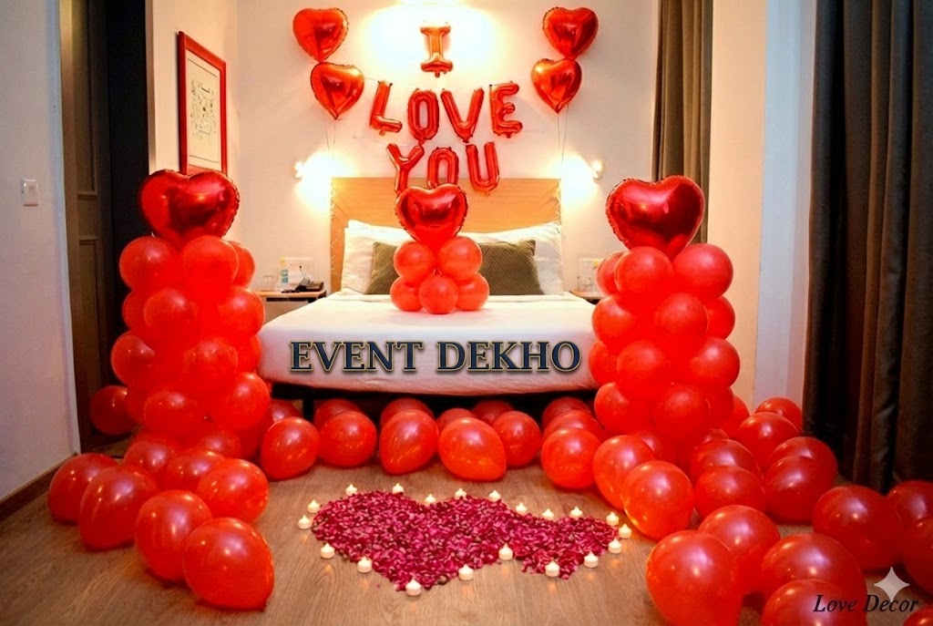 Red Love Balloon Room Decorati...